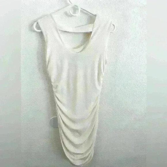 Sweet Storm Sparkly Glittery Side Ruched Bodycon Mini Dress Size Large - Picture 2 of 8